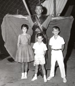 Kirk Douglas filming “Spartacus”
